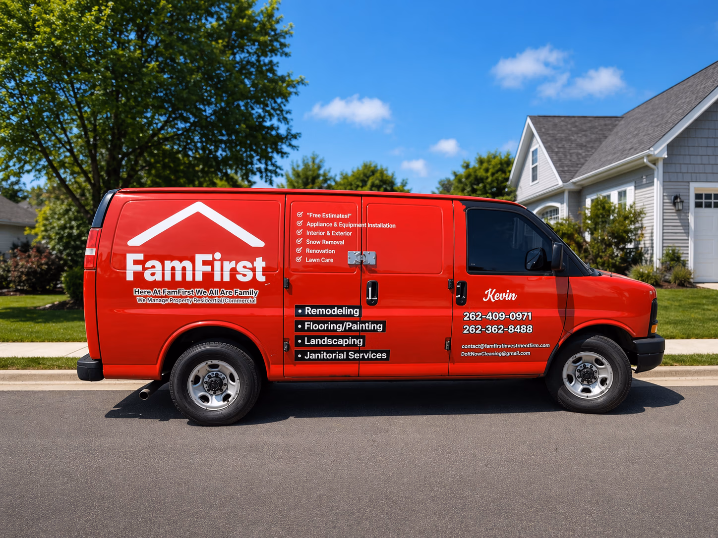 Full wrap on a Chevrolet Express Van in Milwaukee, WI