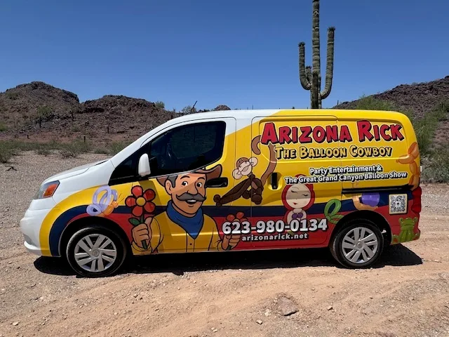Partial wrap on a Nissan NV200 van in Surprise, AZ