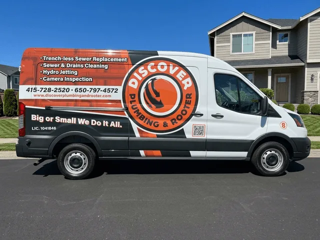 Partial wrap on a Ford Transit van in South San Francisco, CA