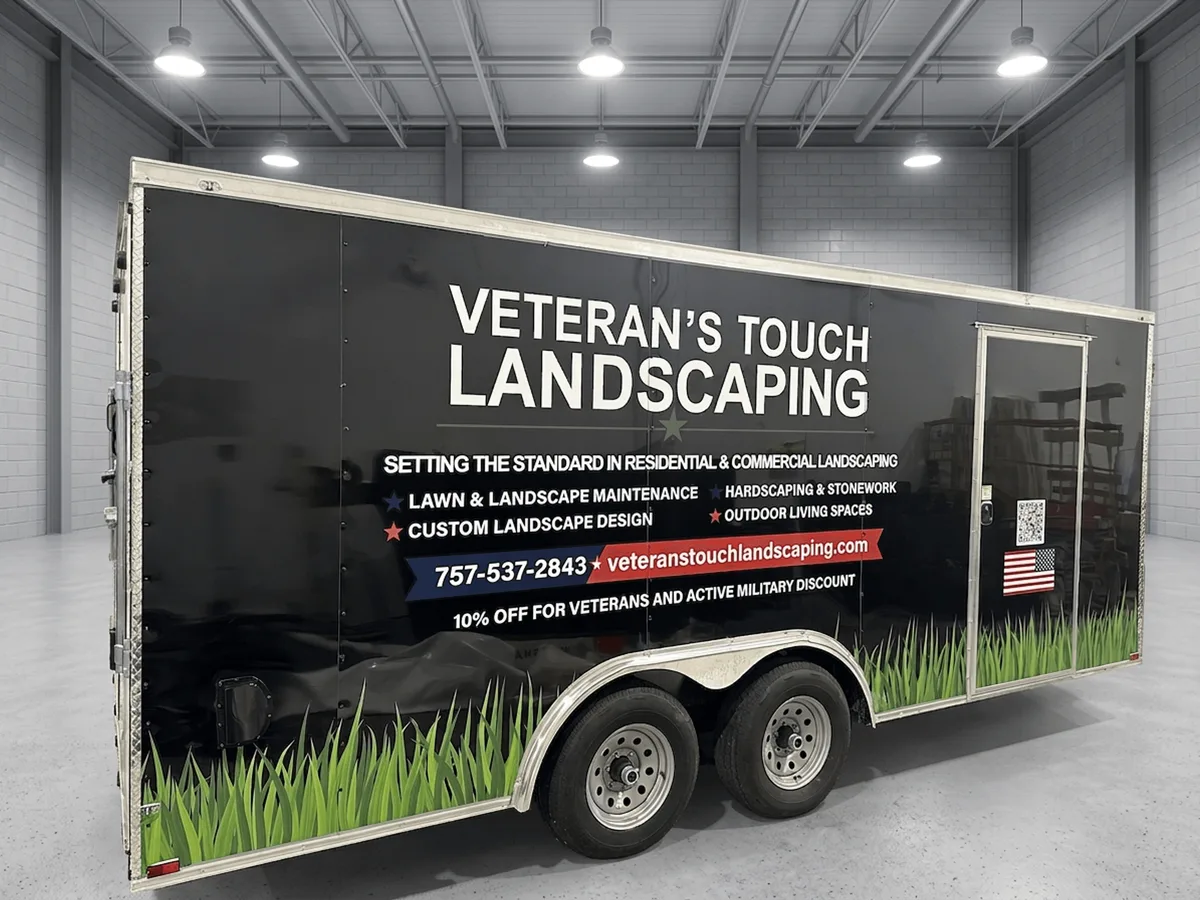 Full wrap on a trailer in Newport News, VA