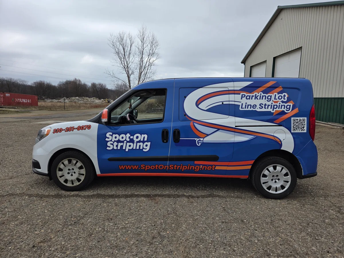 Partial wrap on a Ram ProMaster City van in Youngstown, OH
