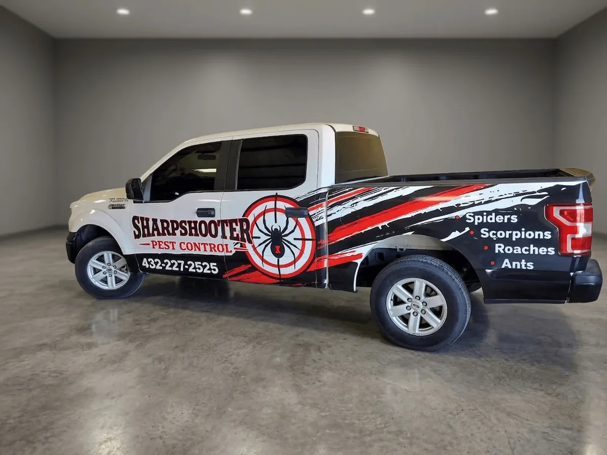 Partial wrap on a Ford F-150 truck in Odessa, TX