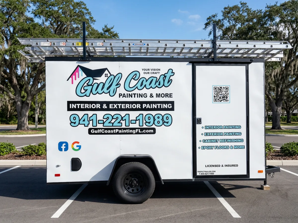 Spot graphics on a trailer in North Port, FL