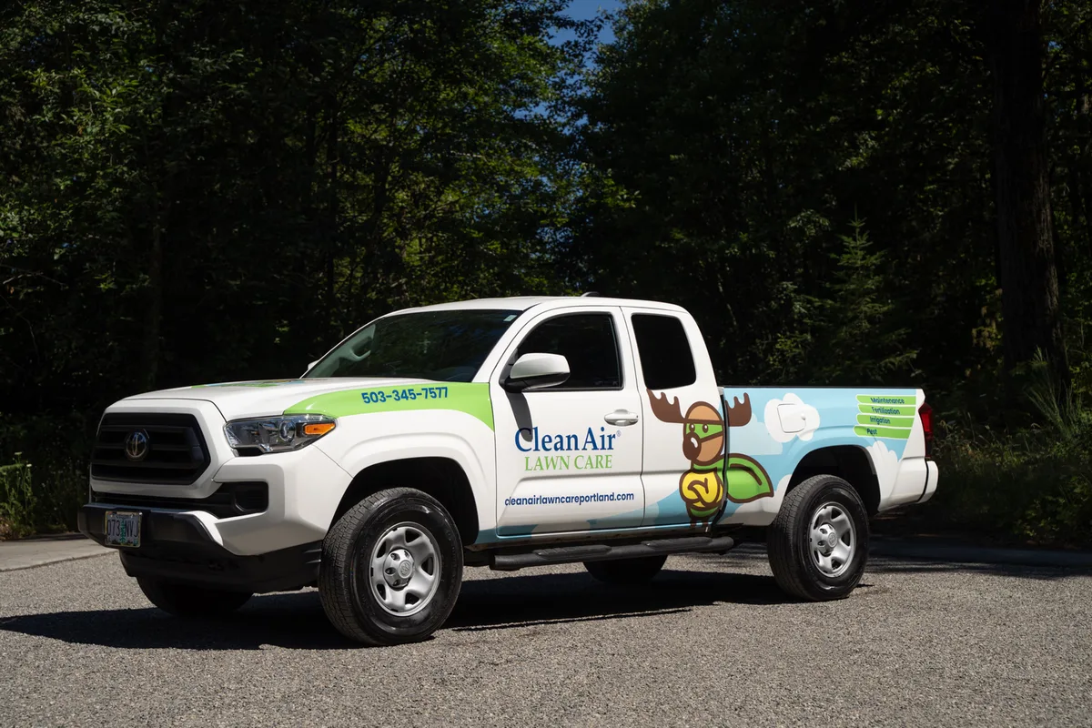 Partial wrap on a Toyota Tundra truck in Portland, OR