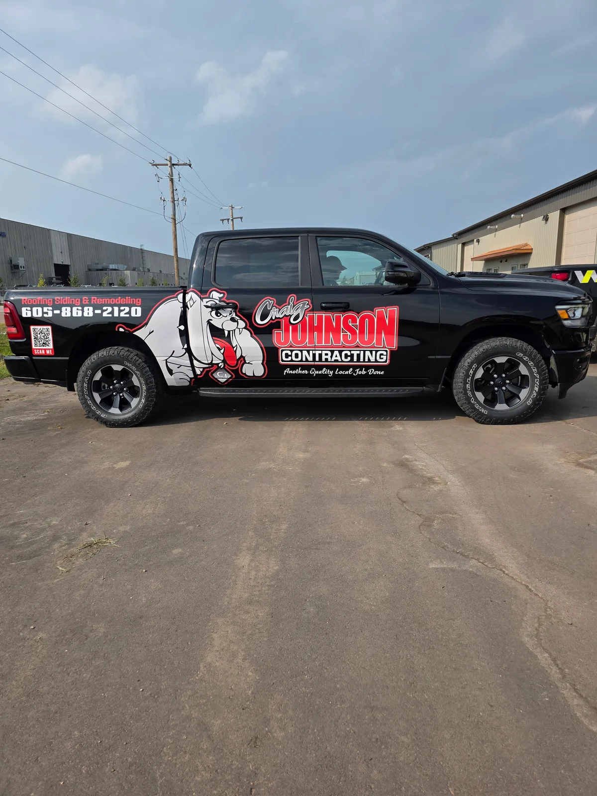 Spot graphics on a RAM 1500 truck in Watertown, SD