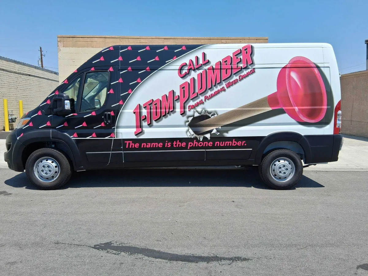 Full wrap on a Ram ProMaster van