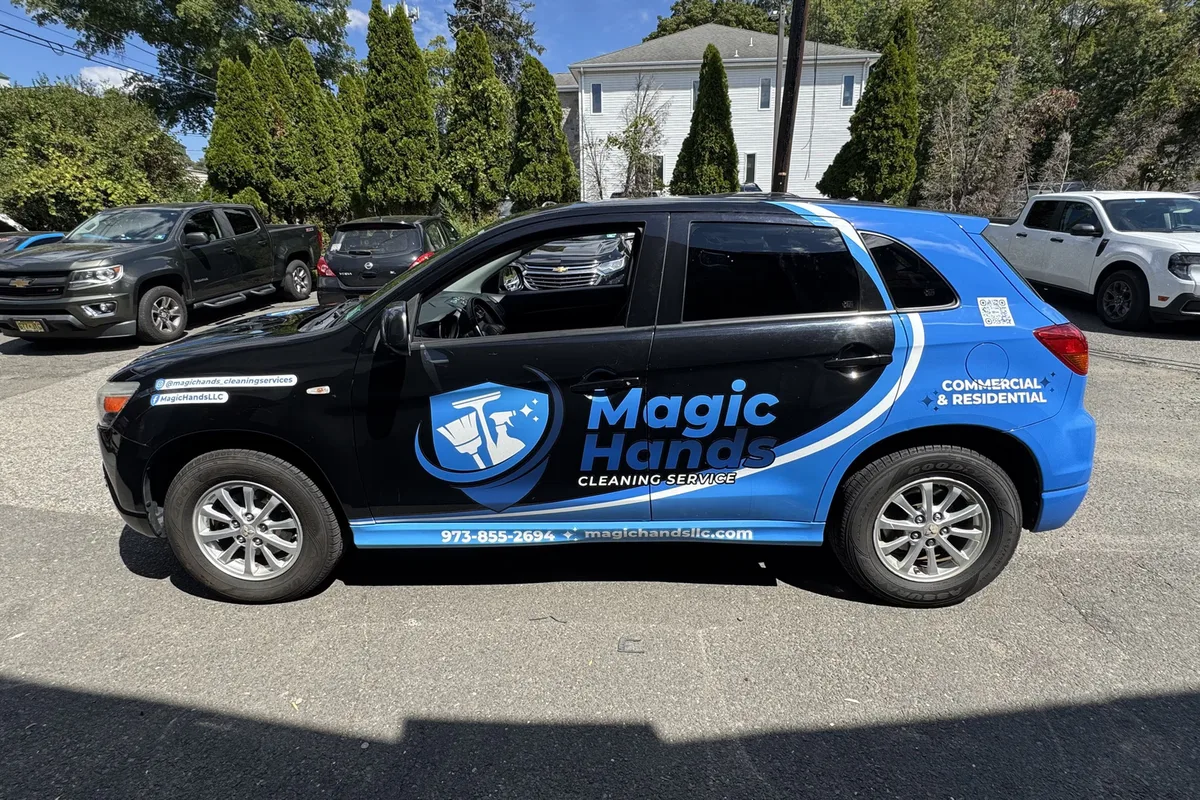 Full wrap on a Mitsubishi Outlander Sport in Newark, NJ