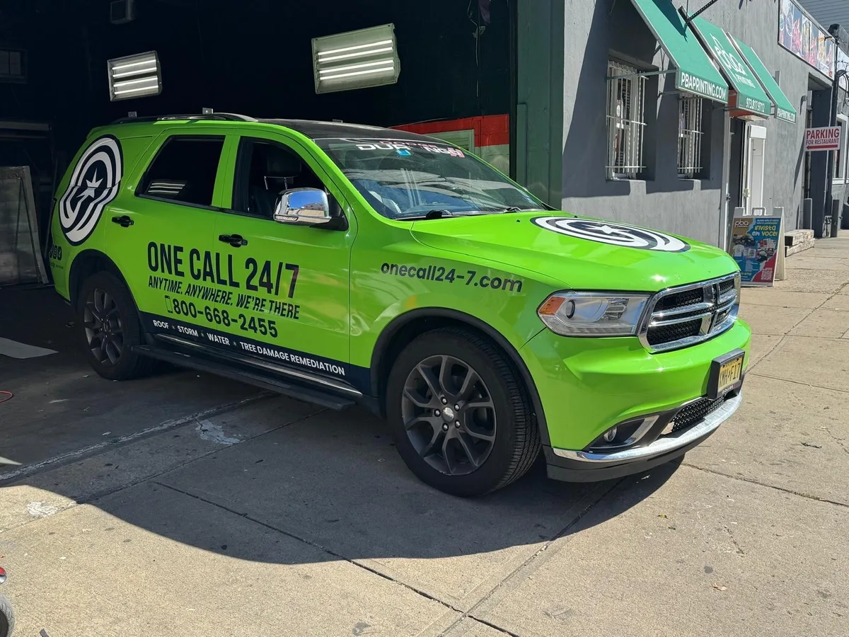 Full wrap on a Dodge Durango SUV in Irvington, NJ