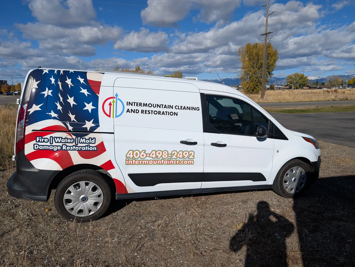 Partial wrap on a Ford Transit Connect van in Butte, MT