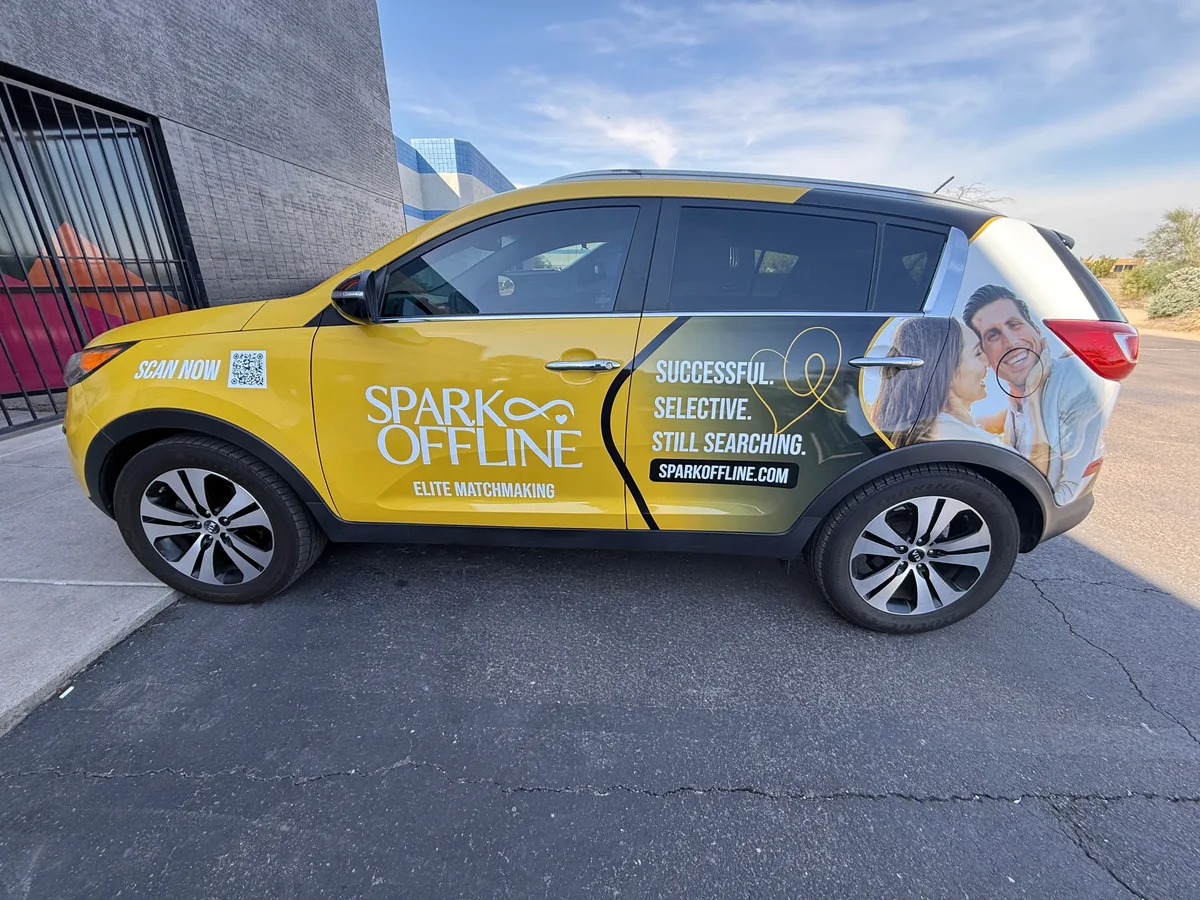 Full wrap on a Kia Sportage SUV in Mesa, AZ