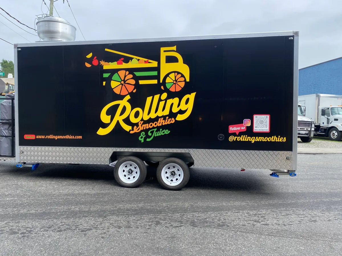 Spot graphics on a Generic Enclosed Trailer in East Orange, NJ