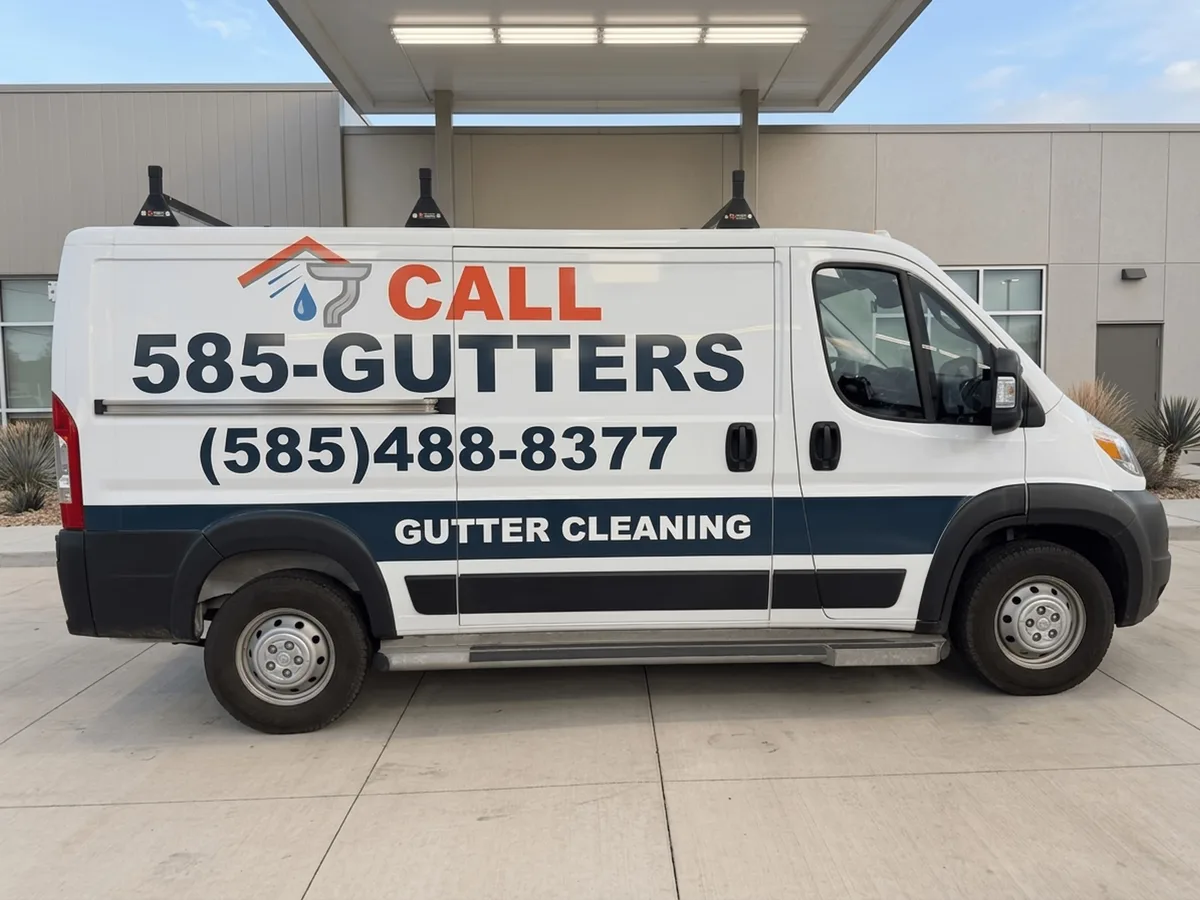 Spot graphics on a Ram ProMaster van in Fairport, NY