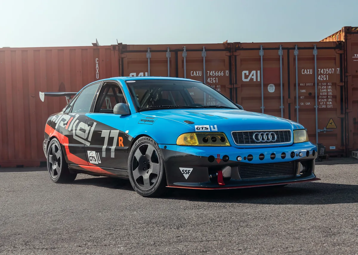 Full wrap on an Audi A4 sports car in Boulder, CO