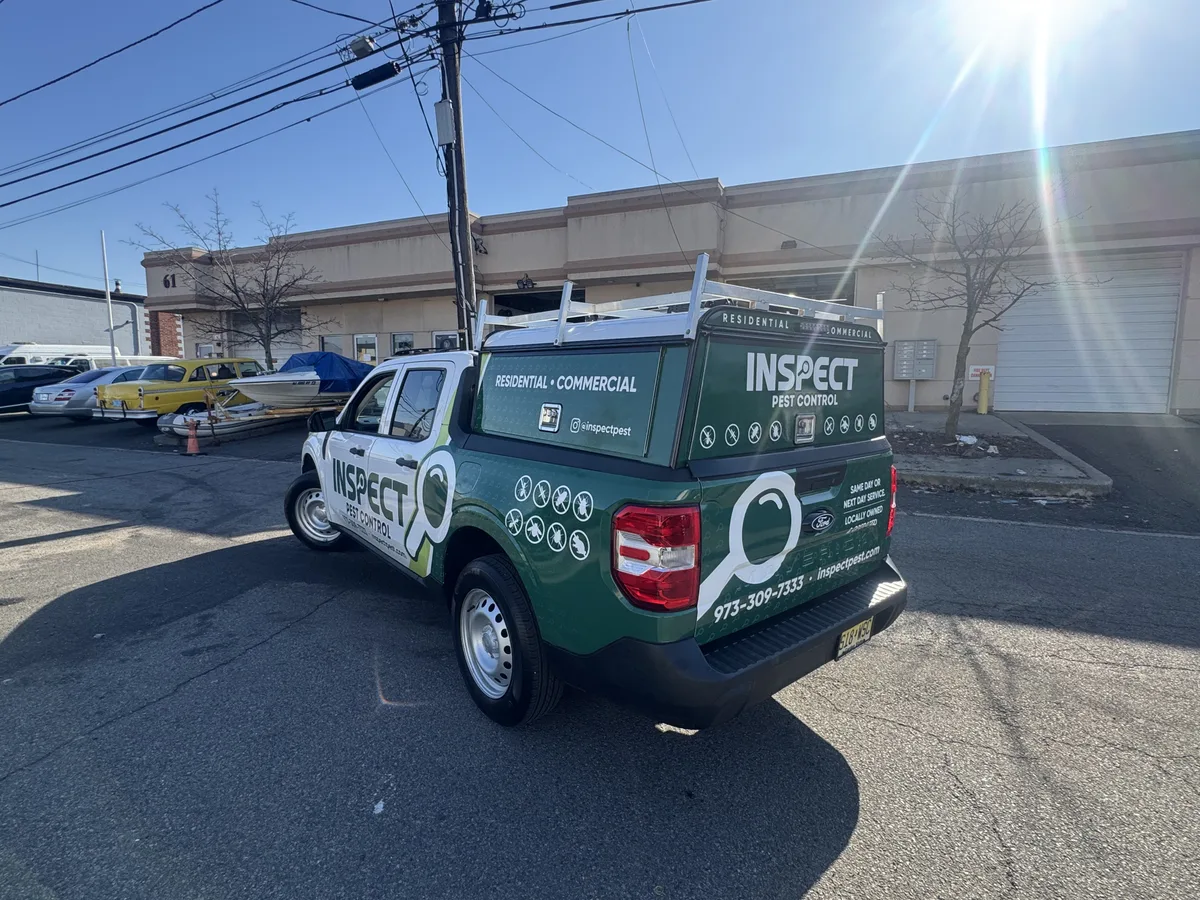 Partial wrap on a Ford Maverick truck in Asbury Park, NJ