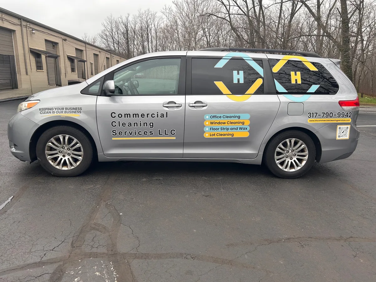 Spot graphics on a Toyota Sienna van in Indianapolis, IN