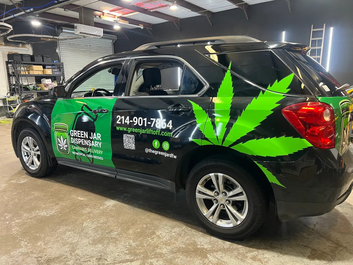 Partial wrap on a Chevrolet Equinox SUV in Dallas, TX