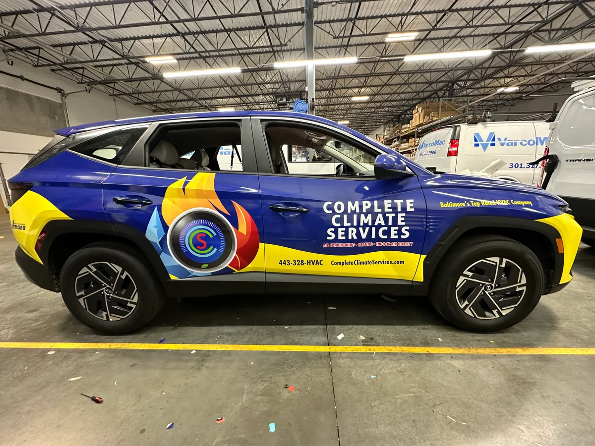 Full wrap on a Hyundai Tucson SUV in Baltimore, MD