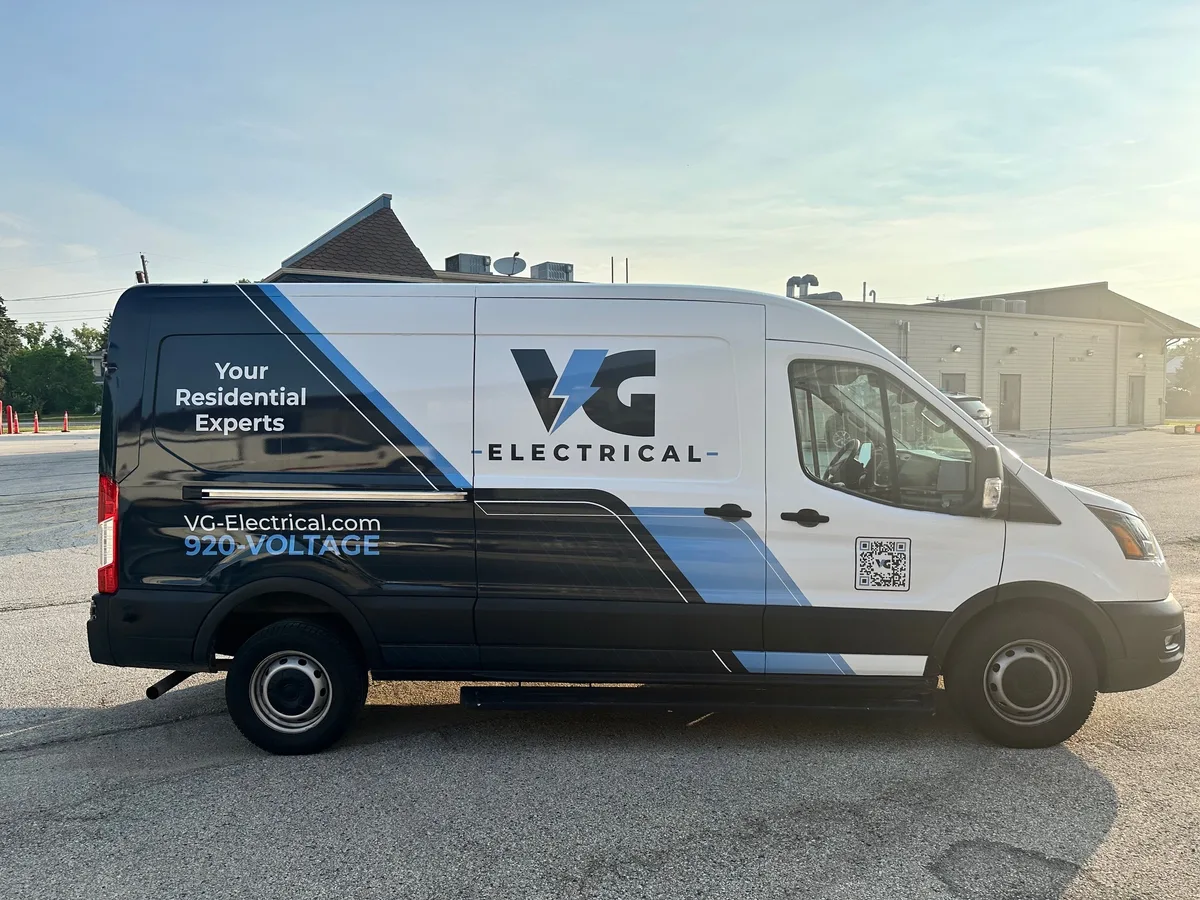 Partial wrap on a Ford Transit van in Appleton, WI