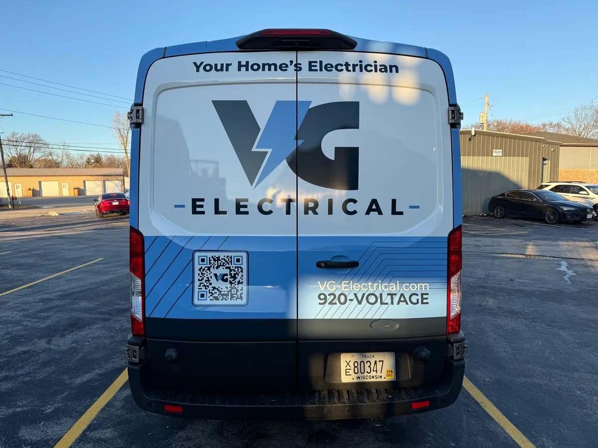 Full wrap on a Ford Transit van in Appleton, WI