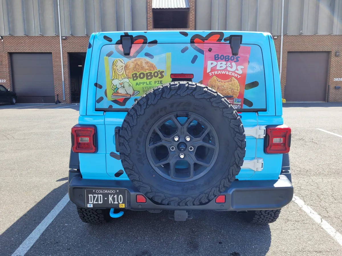 Full wrap on a Jeep Wrangler SUV in Alexandria, VA