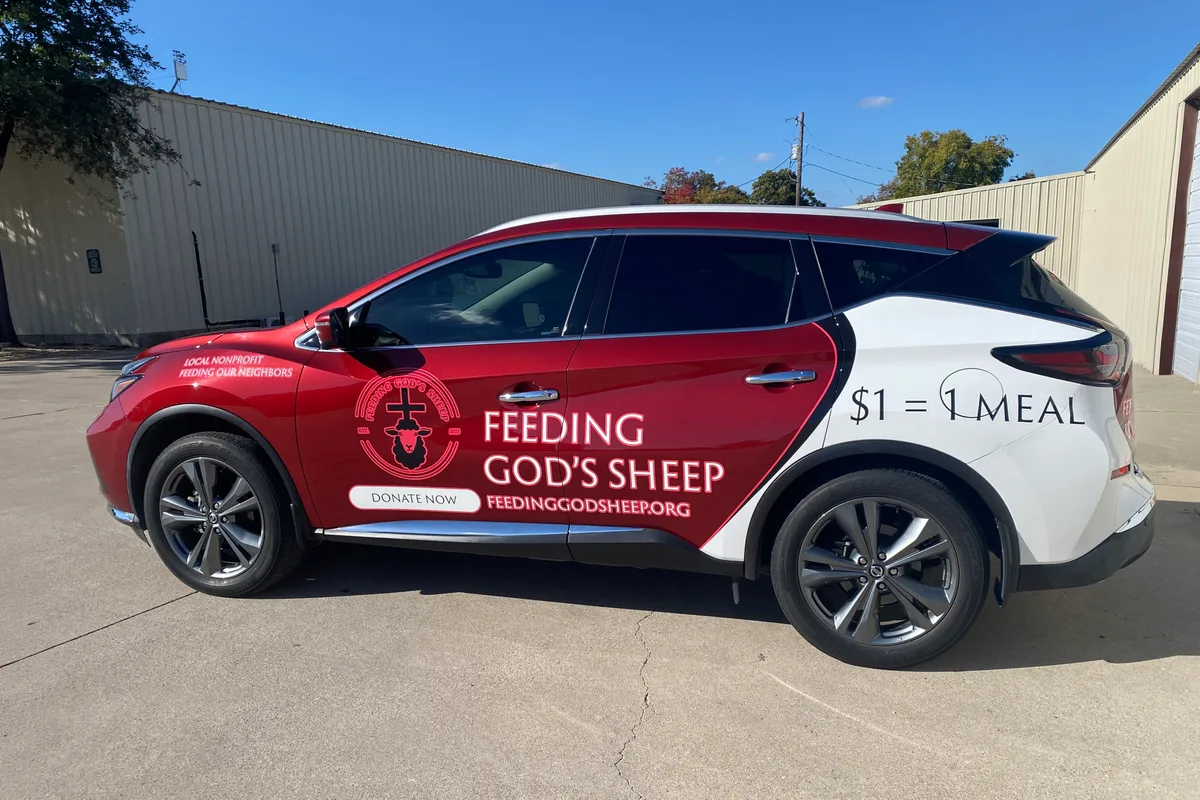 Partial wrap on a Nissan Murano SUV in Killeen, TX