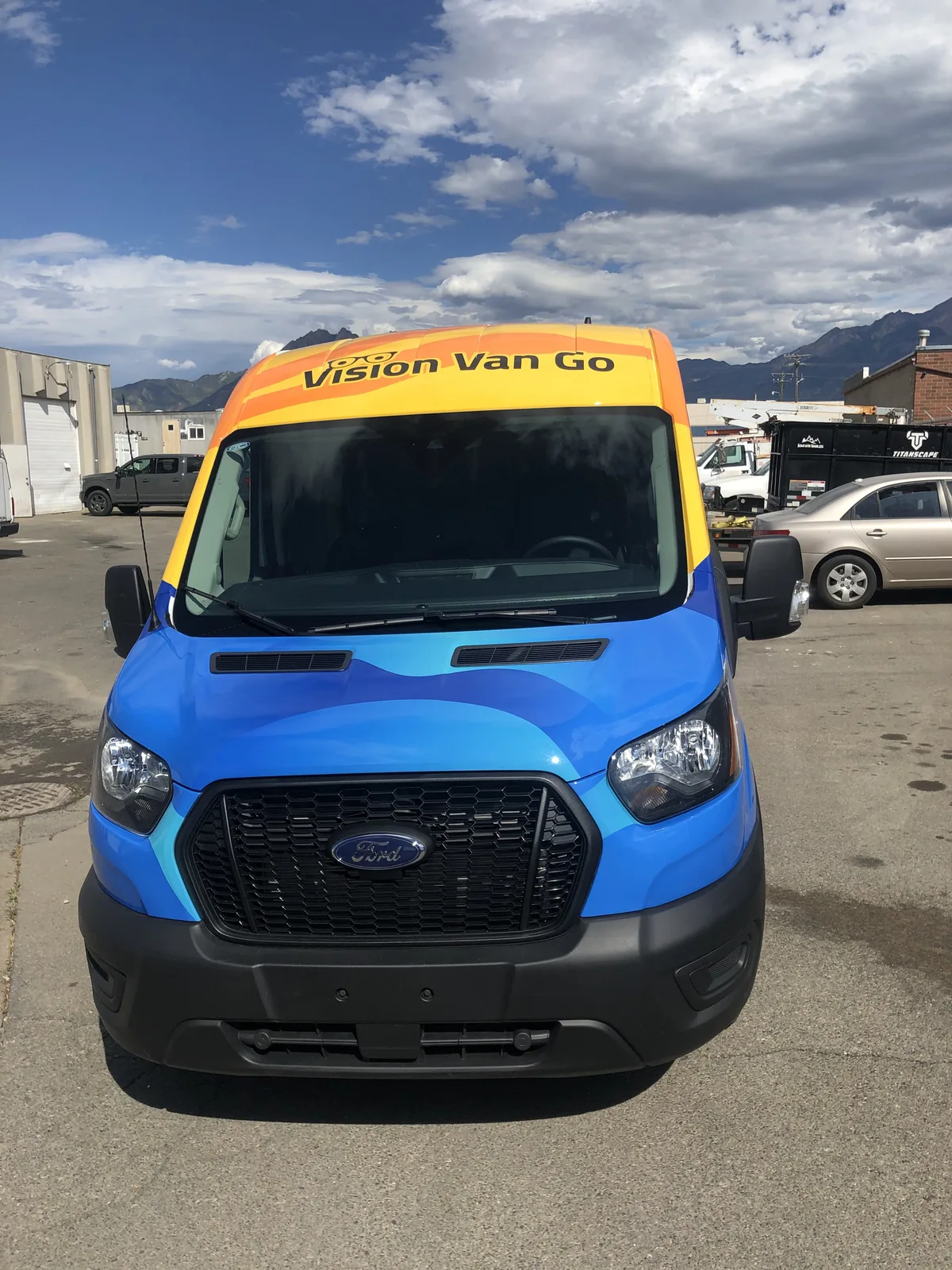 Full wrap on a Ford Transit van in Park City, UT