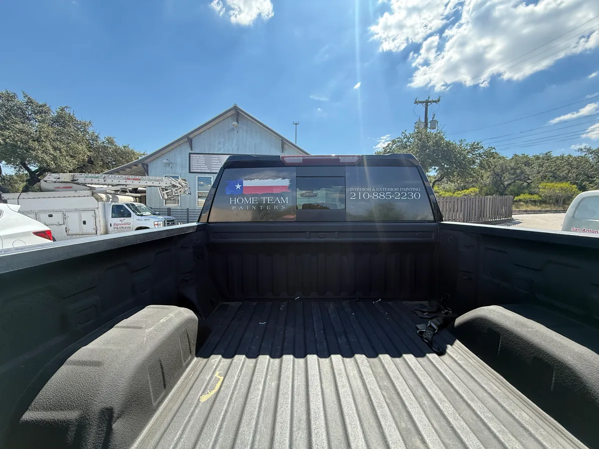 Spot graphics on a Chevrolet Silverado truck in San Antonio, TX