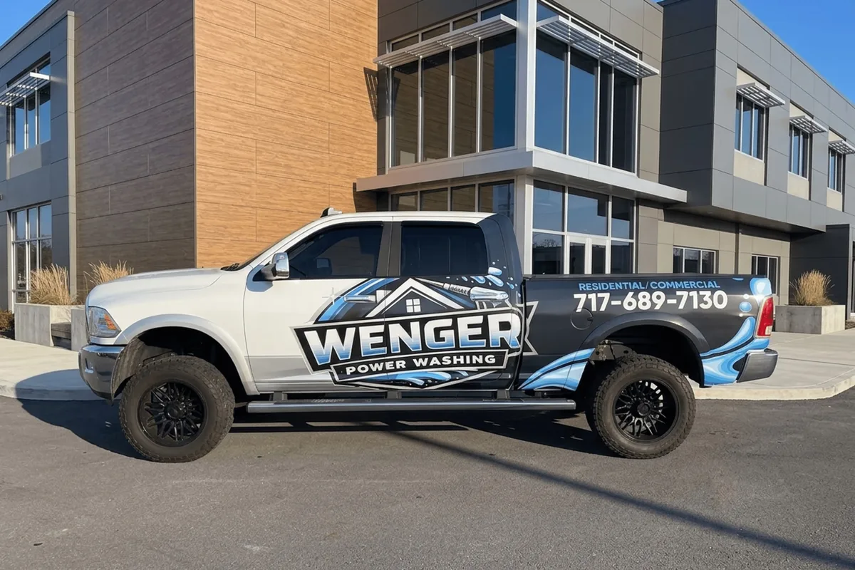 Partial wrap on a RAM 2500 truck in Lancaster, PA