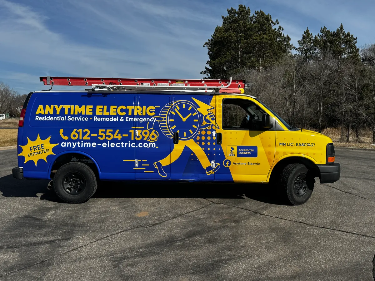 Full wrap on a Chevrolet Express van in Minneapolis, MN