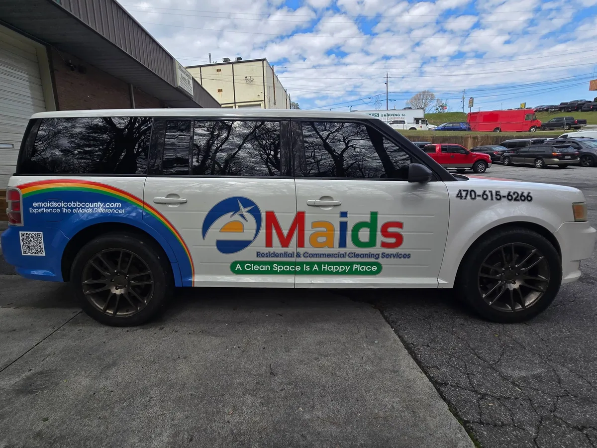 Partial wrap on a Ford Flex SUV in Marietta, GA