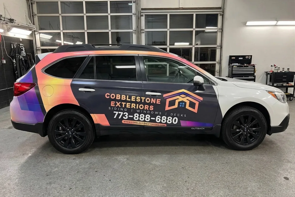 Partial wrap on a Subaru Outback in Chicago, IL