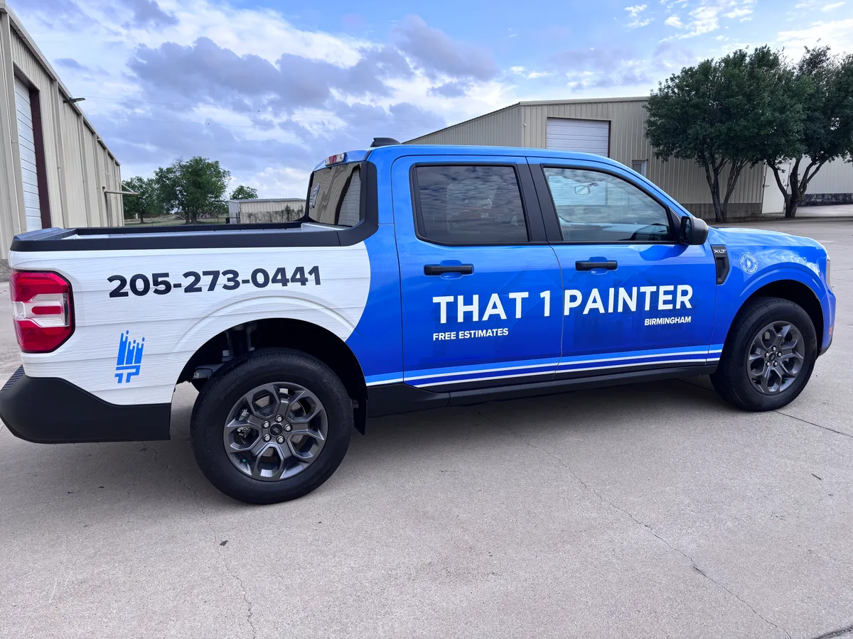 Full wrap on a Ford Maverick truck in Austin, TX