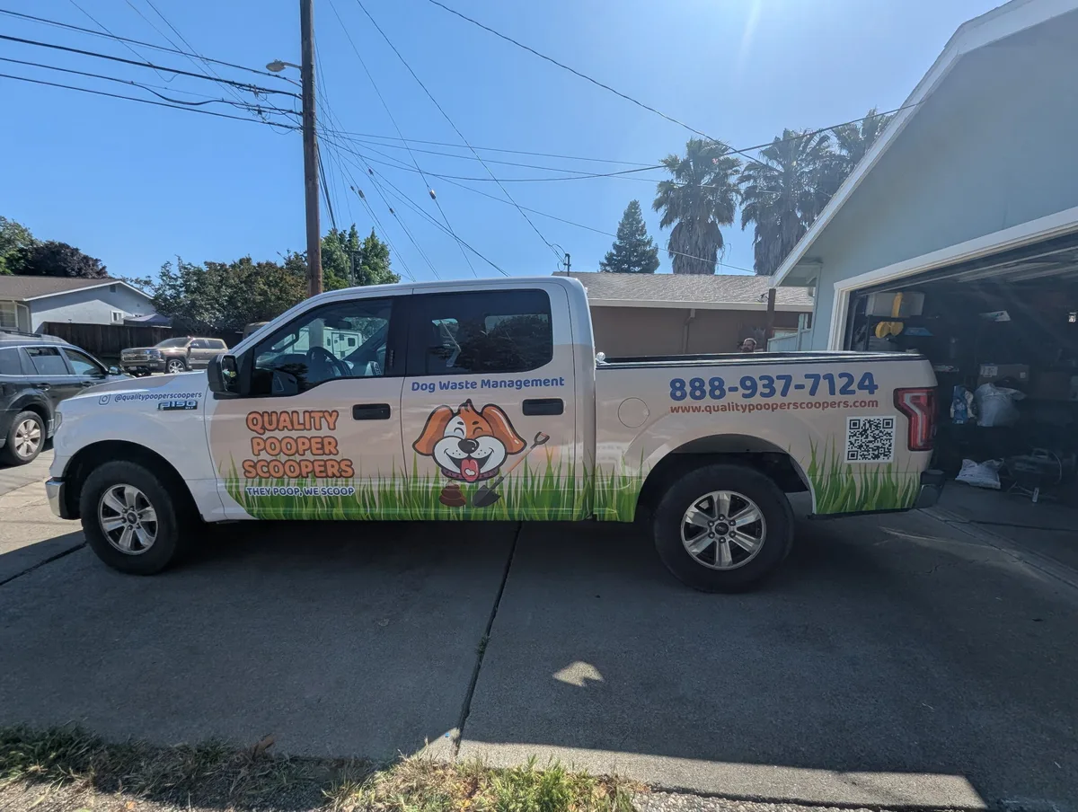 Partial wrap on a Ford F-150 truck in Concord, CA