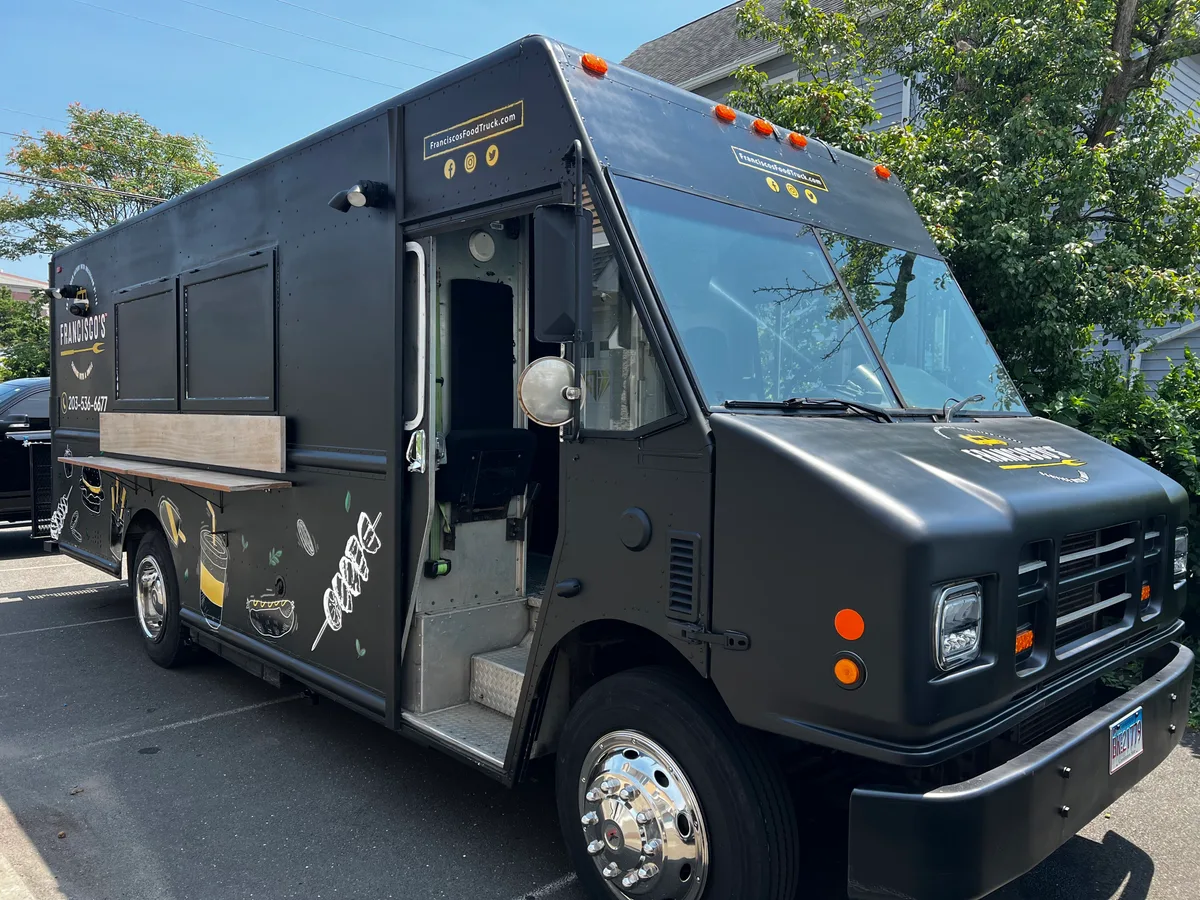 Full wrap on a Chevrolet P-Series in Cos Cob, CT