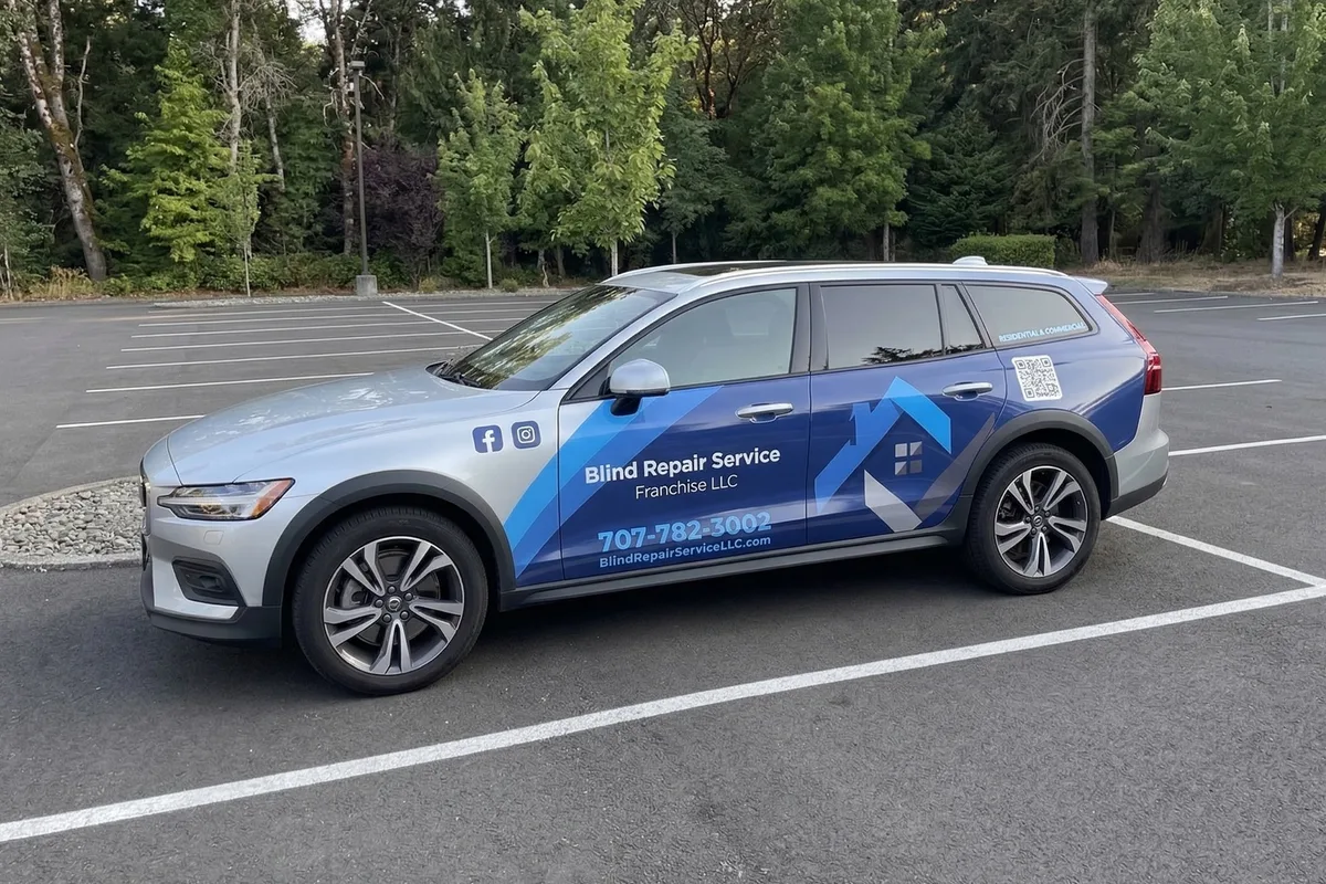 Partial wrap on a Volvo V60 Cross Country in Vallejo, CA