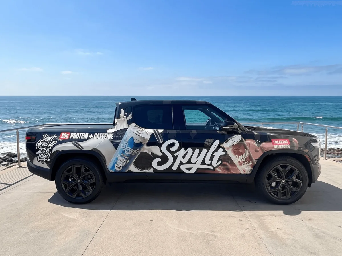 Full wrap on a Rivian R1S truck in Burbank, CA