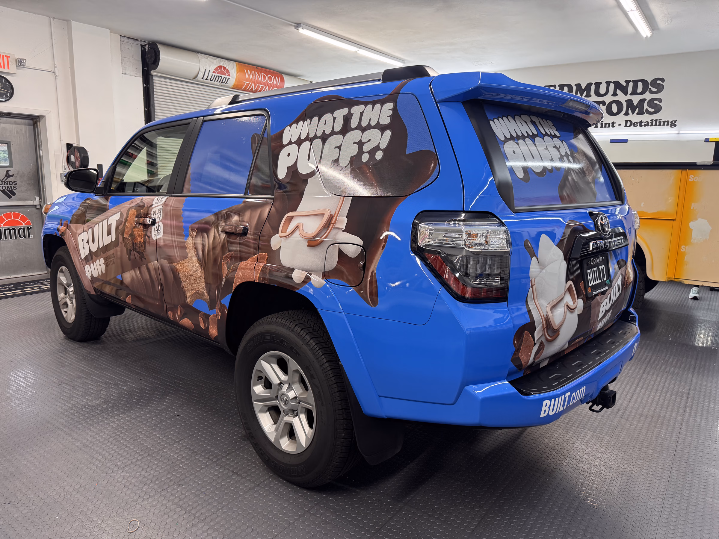Built Puff vehicle wrap in Trenton, NJ