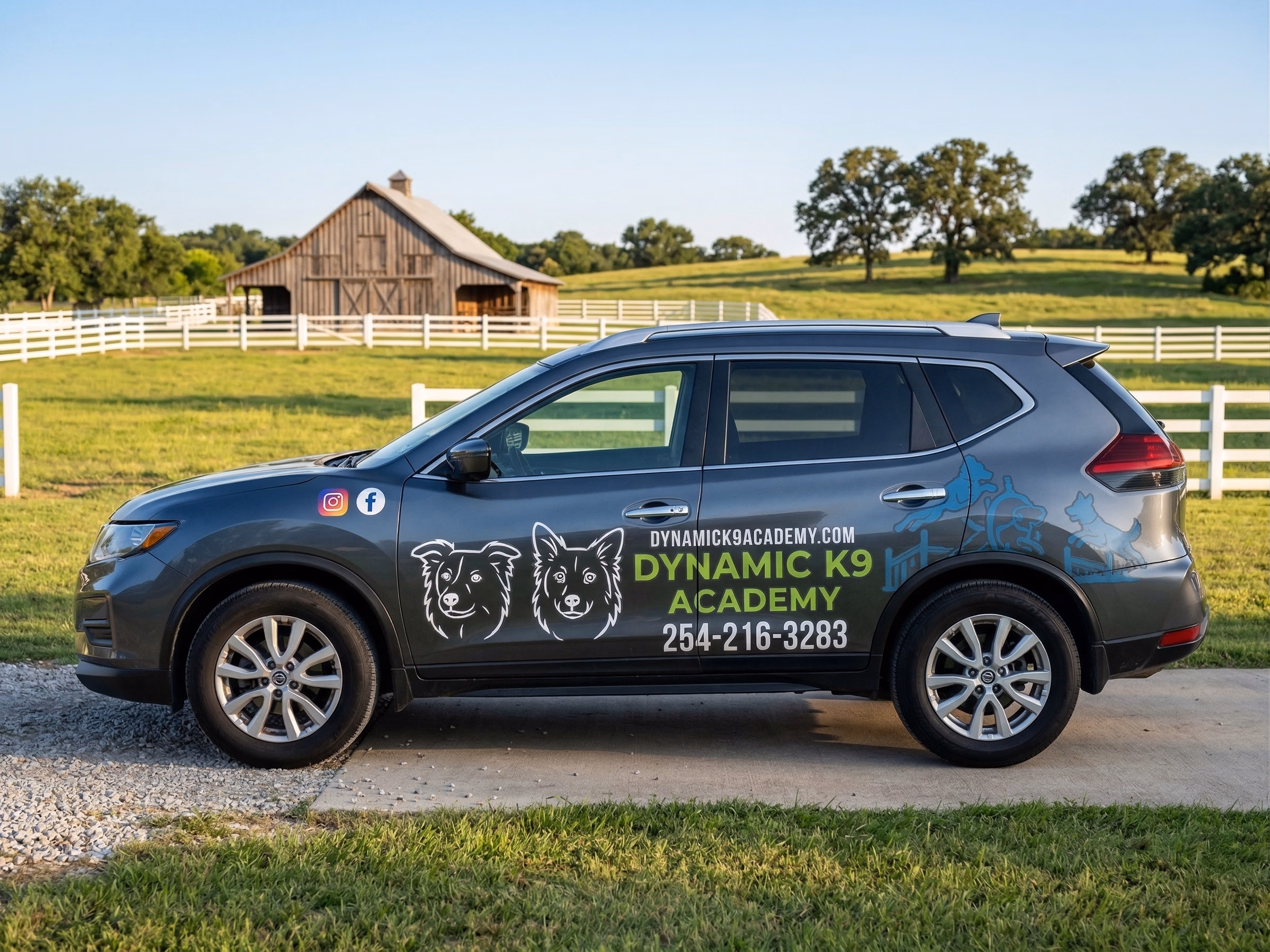 Dynamic K9 Academy vehicle wrap in Copperas Cove, TX