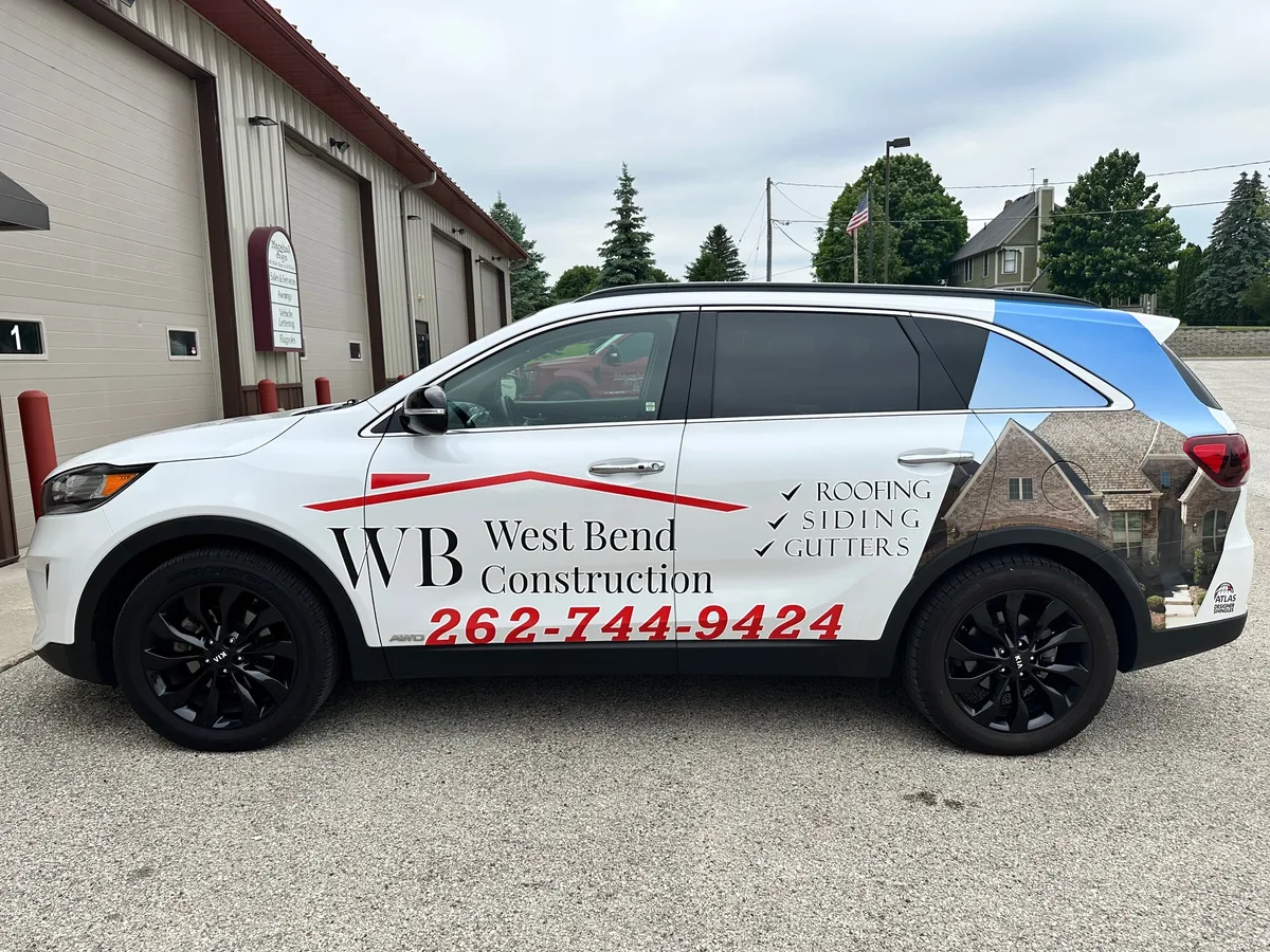 Partial wrap on a Kia Sorento SUV in West Bend, WI