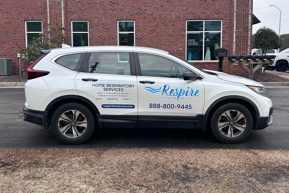 Spot graphics on a Honda CR-V SUV in Pontiac, MI