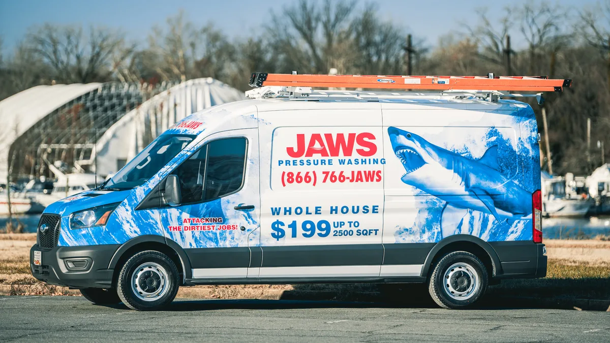 Full wrap on a Ford Transit van in St. Louis, MO