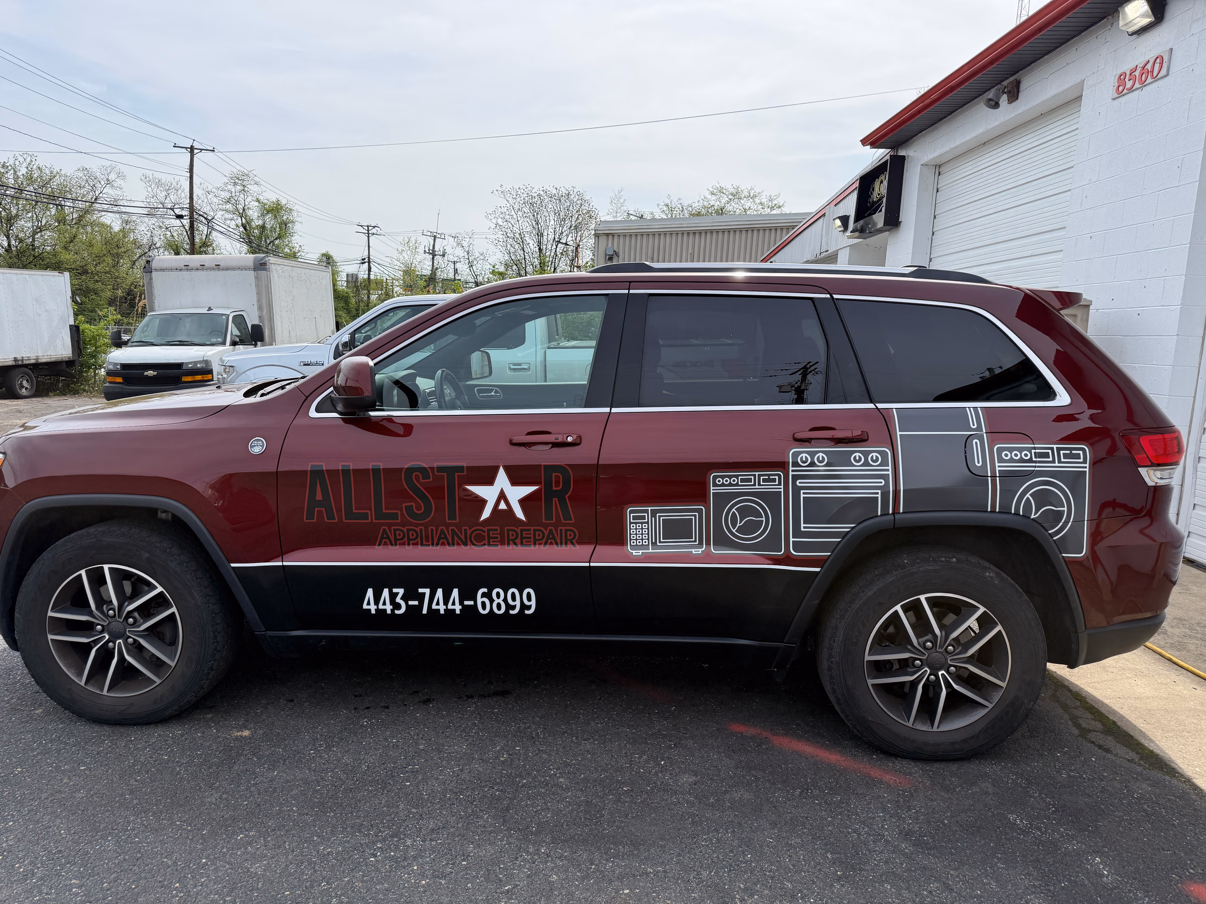 All Star Appliance Repair vehicle wrap in Lutherville Timonium, MD
