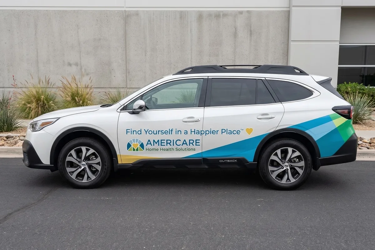 Partial wrap on a Subaru Outback in Sikeston, MO