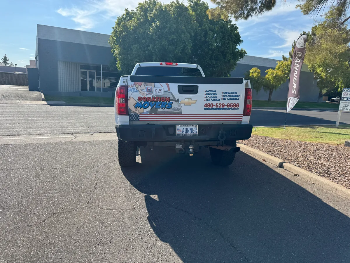 Spot graphics on a Chevrolet Silverado truck in Phoenix, AZ