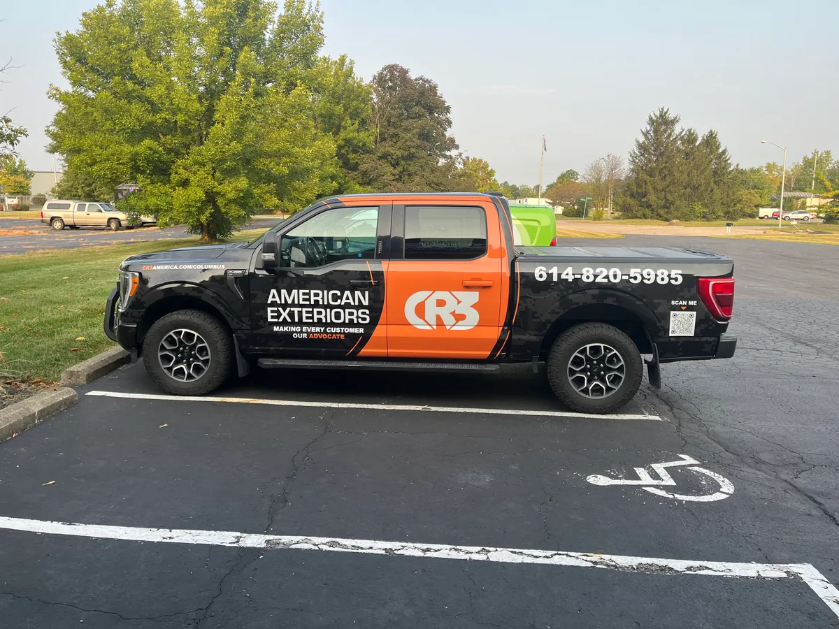 Partial wrap on a Ford F-150 truck in Columbus, OH