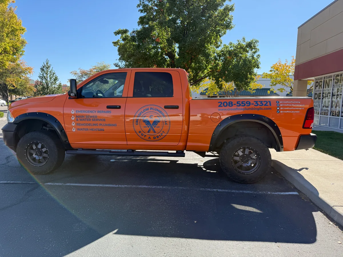 Partial wrap on a RAM 1500 truck in Eagle, ID