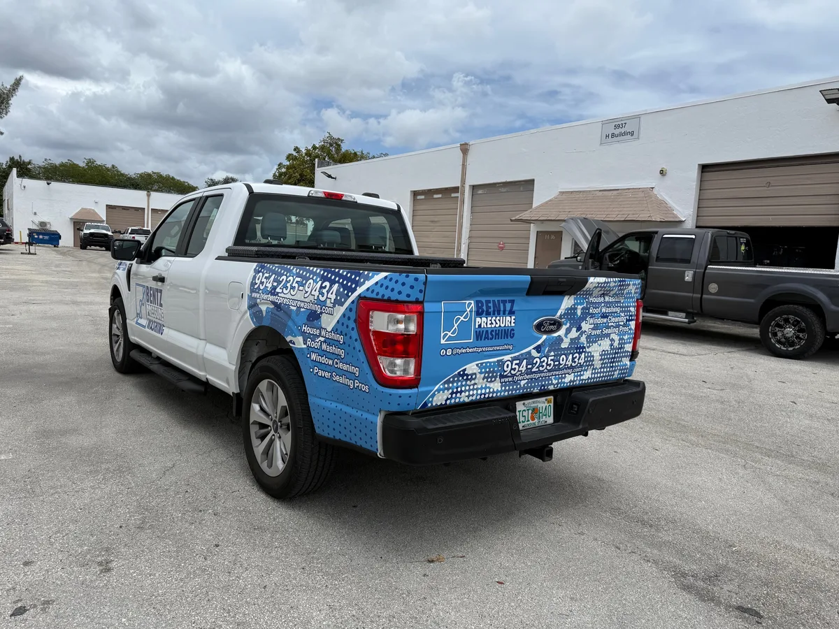 Partial wrap on a Ford F-150 truck in Fort Lauderdale, FL