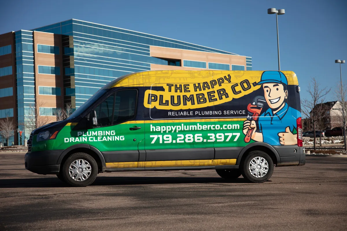 Full wrap on a Ford Transit van in Colorado Springs, CO