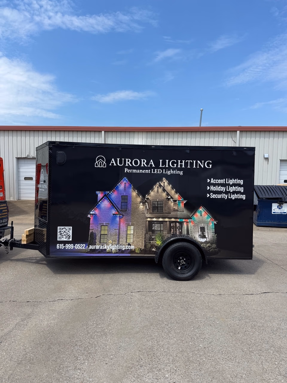 Aurora Lighting vehicle wrap in Arrington, TN