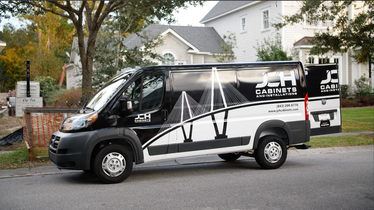 Full wrap on a RAM ProMaster van in Charleston, SC